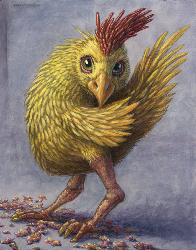 Study of a Wild Chick